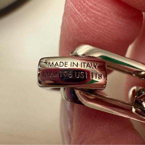 Louis Vuitton Stainless Steel Chain Link Monogram Necklace 21" - Picture 12 of 15